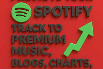 promote your spotify track to premium music blogs, charts, and influencers