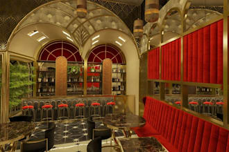 restyle 3d art deco restaurant,lounge,coffee shop,retail store,commercial space