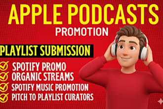 apple podcasts promotion in USA ,UK  and worldwide
