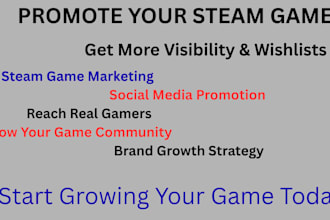 promote your steam game and help increase wishlists