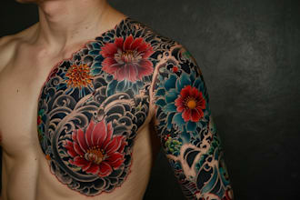 design a tattoo design in japanese style