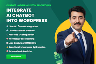integrate ai chatbot chatgpt gemini into wordpress website