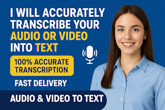transcribe audio video interview podcast webinar  transcript