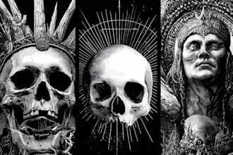 make cover art for your black, doom, dsbm metal band