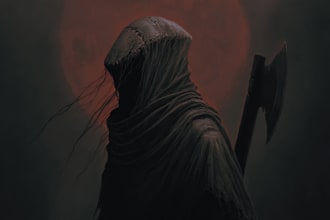 do dark medieval art illustration for you