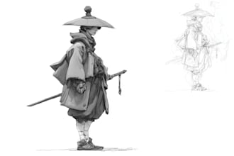 create character concept art sketch