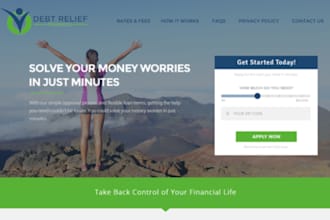 do debt relief website, debt relief leads, debt settlement consolidation website