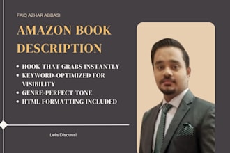 do amazon book description, ebook and kindle copywriting