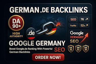 provide german backlinks from top de da 90 sites, de link building, deutsche SEO