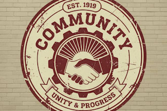 design vintage community logo