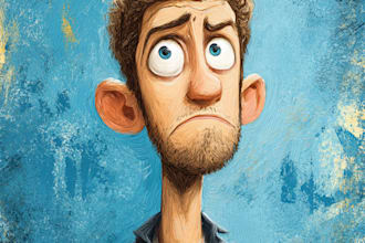 create a custom cartoon caricature portrait