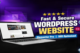 create a modern personal website in wordpress