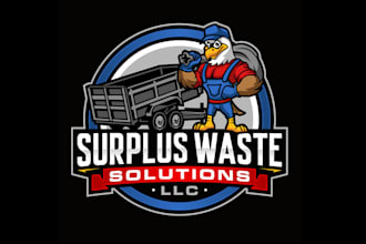 design fun cartoon waste disposal company logo
