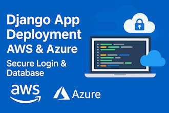 set up and host django web application on AWS or azure cloud