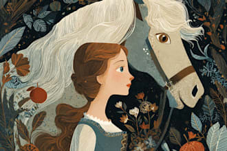 draw fairy tale illustrations for book stories