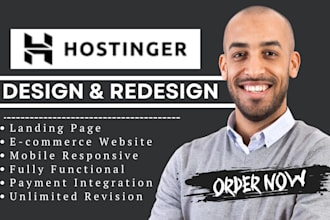 hostinger website design, hostinger website redesign, hostinger wordpress design