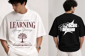 create a custom streetwear t shirt and graphic t shirt design