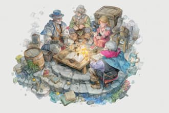 do a dnd character or dnd party art