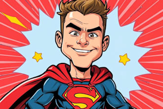 draw cartoon caricature avatar from photo