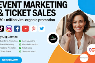 eventbrite website promotion, event promotion ticket sales, webinar marketing