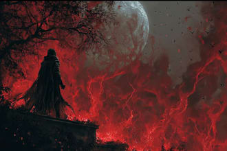 draw a metal, horror, dark art
