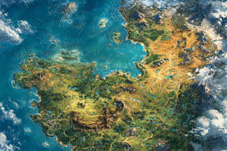 design a vector map illustration