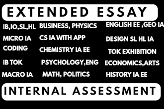 provide you perfect internal assessment and ib ia ee design