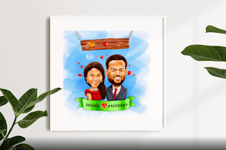 create a custom caricature illustration