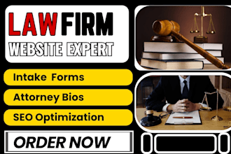 design law firm website intake forms attorney bio practice areas free consult