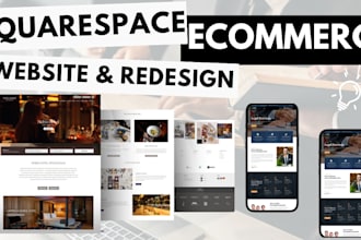do custom squarespace website  design, squarespace website redesign