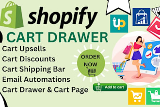 setup shopify cart drawer qikify upcart amp ymq stickycart cart lock cartly plus
