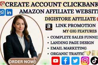 build high coverting clickbank account, affiliate marketing amazon, digistore24