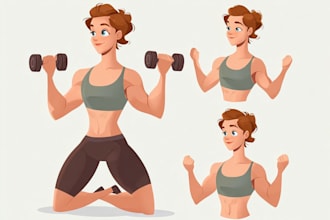 make yoga, health and fitness, exercises illustration