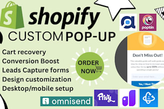 setup shopify popup popconvert qikify privy poptin trustoo kwik omnisend alia