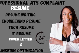 craft a professional engineering, tech, it resume and cover letter