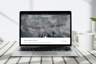 design modern landing page
