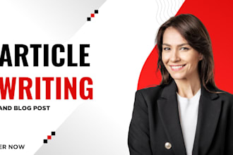 do SEO article writing, blog post writing or content writing