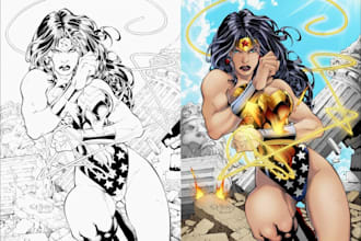 do comic book coloring with care and affordable pricing