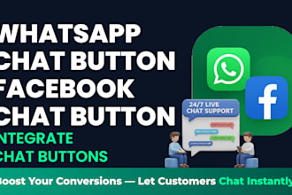 add whatsapp and facebook messenger chat buttons to your wordpress website