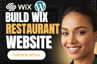 design a modern wix, squarespace, or wordpress restaurant website that converts