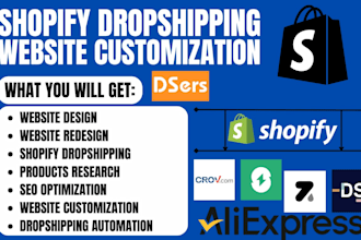 create shopify dropshipping store via bigbuy supliful modalyst crov dsers autods