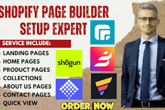 setup page builder gempages pagefly shogun ecomposer beae layouthub replo zeno