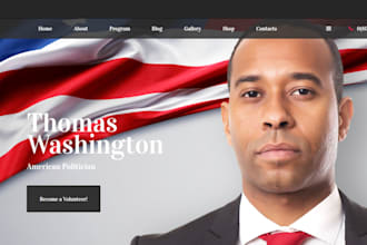 political website political campaign website election website non profit website