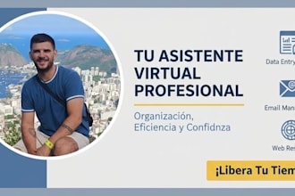seré tu asistente virtual para tareas administrativas