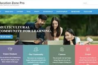 build school website college site university portal education platform