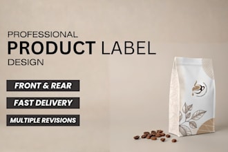 design a professional, unique organic product label