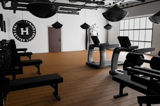 design and render your gym, studio, server room