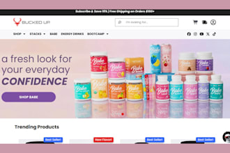build private label supplement store supplement website supplement shopify store