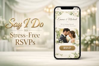 make a wedding invitation website with rsvp
