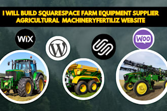 build squarespace farm equipment supplier agricultural machineryfertiliz website